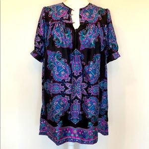 Tibi Silk Paisley Print Dress Size 10